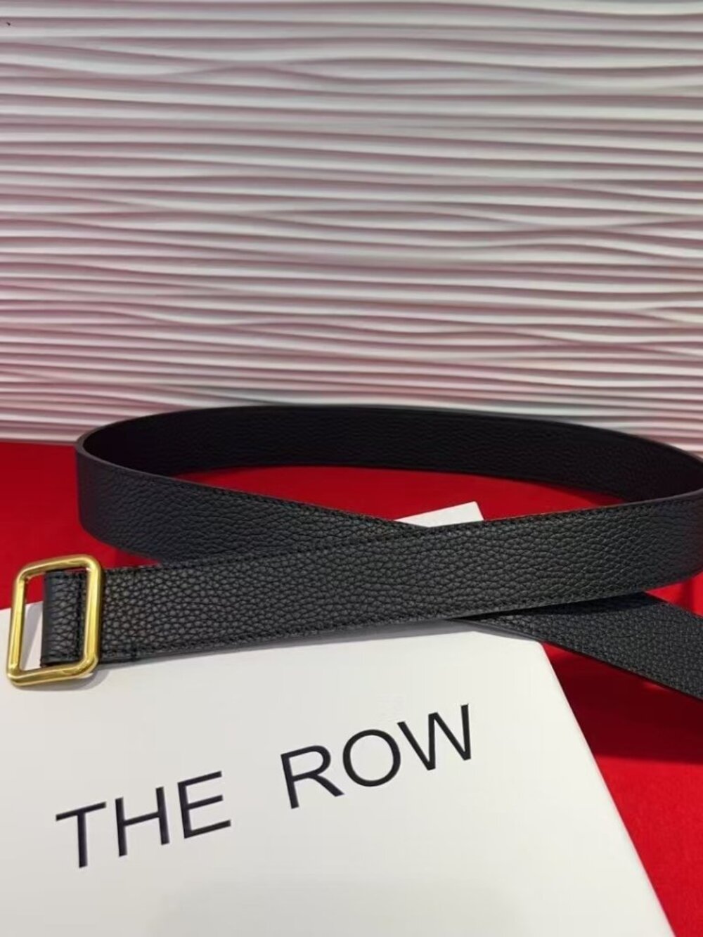 The Row Black  Leather Belt